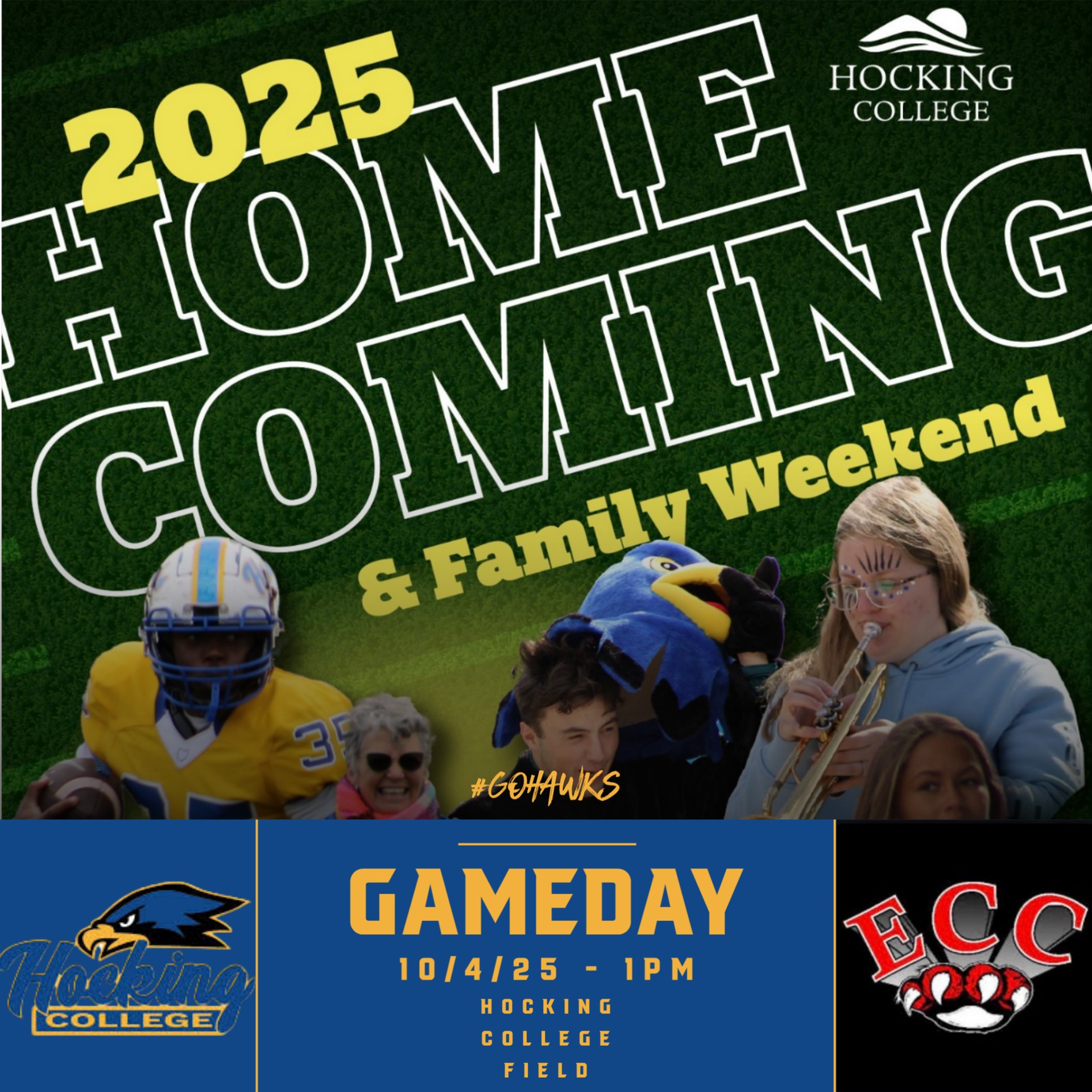 Hocking College Football Hosts Erie Community College &ndash; October 4